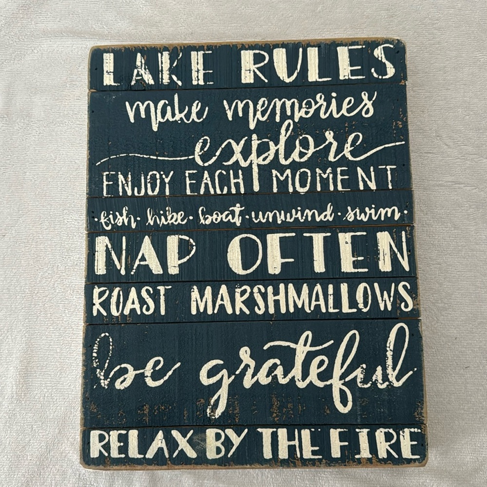Lake Rules Art work